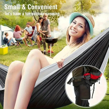 Outdoor Camping Hammock Portable Hammock Travel Beach Backyard Courtyard Hiking Outdoor Camping Equipment
