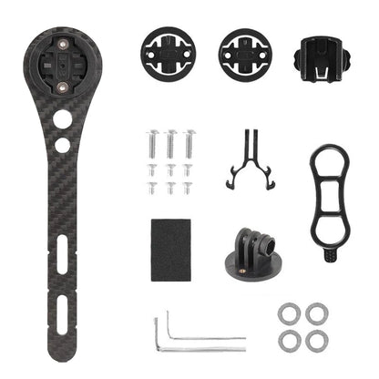 Carbon Fiber Bicycle Computer Holder Bike Handlbar Computer Mount Cycling Speedometer Support Holder Computer Mount For Garmin