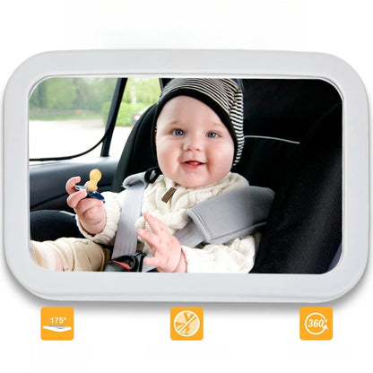 Observation Mirror With Light HD Large Vision Car Accessories Rearview Baby Rear View Child Interior Parts Automobiles