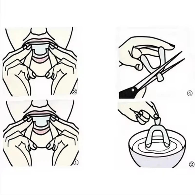 2-piece Teeth Tray Whitening Braces For Oral Hygiene Care Bleaching Teeth Tools
