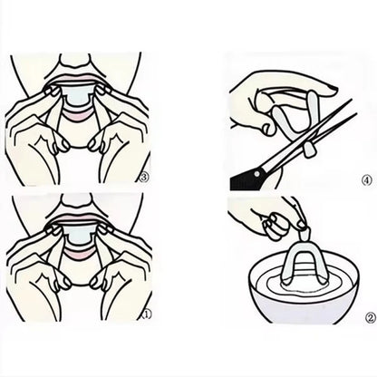 2-piece Teeth Tray Whitening Braces For Oral Hygiene Care Bleaching Teeth Tools