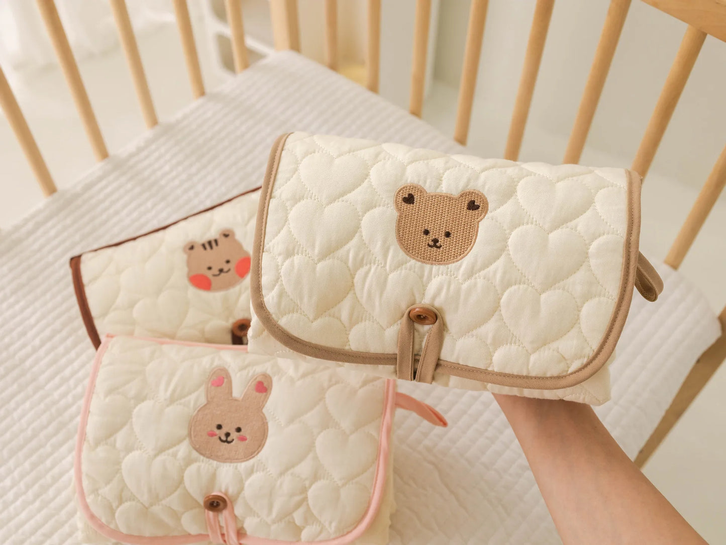 Waterproof Baby Diaper Mat Portable Cotton Changing Pad Cover for Newborn Cartoon Changing Table Baby Items