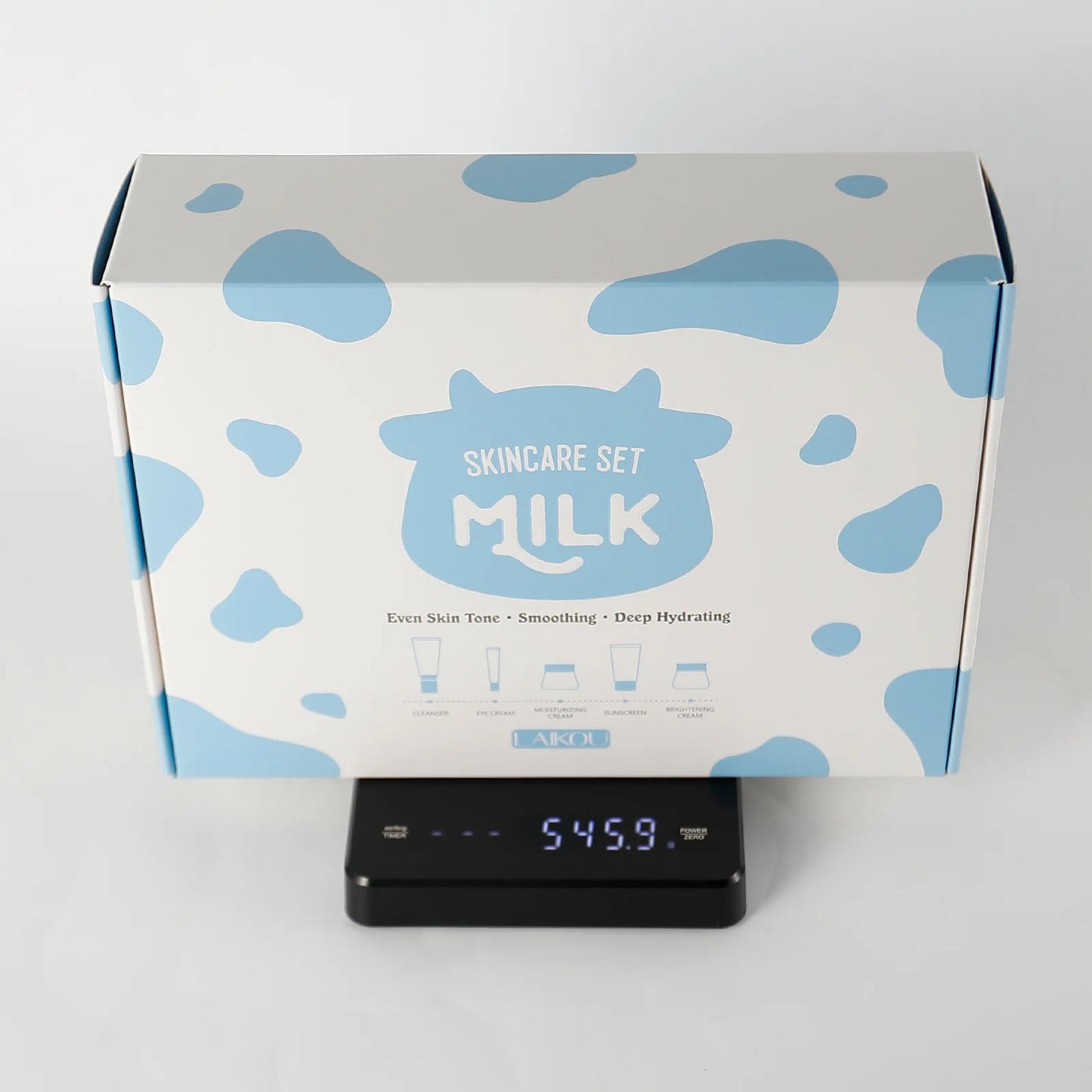 LAIKOU Milk Skincare Set 5 Pieces Nourishing Hydrating Moisturizing Brightening Facial Lasting Care Skincare Set