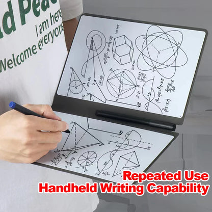 Erasable Whiteboard Notebook A5 Leather Portable Drafting Notebook Writing Board Desktop Memo Pad