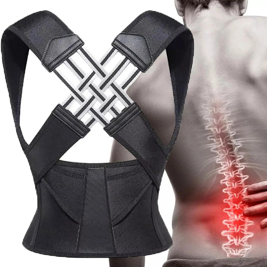 Back Brace Posture Corrector for Women and Men, Shoulder Straightener Adjustable Full Back Support Upper and Lower