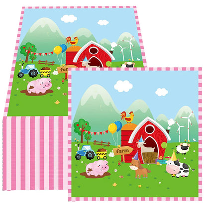 Farm Animals Paper Napkins  Farm Dessert Napkins Disposable Paper Napkin Baby Shower Party Decor Farm Themed Birthday Supplies