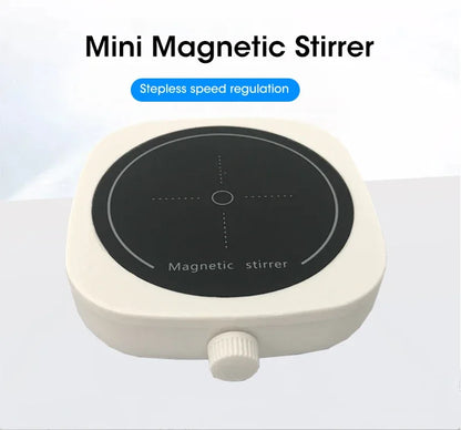 Magnetic Stirrer Kitchen Liquid Mixing Mini Lab Stir Mixer Portable Stirrer Plate with Stir Bar USB 2L 4000RPM for Laboratory