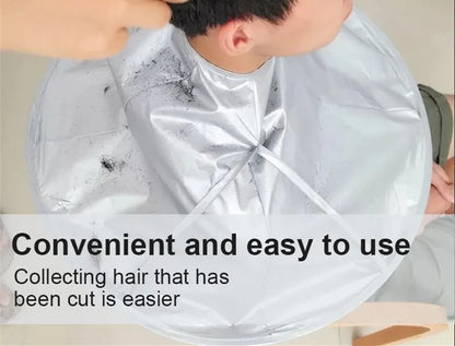 Adult Medium Size Haircut Cloak Cloth Hair Dye Breathable Household Haircut Cloak Foldable Haircut Tool