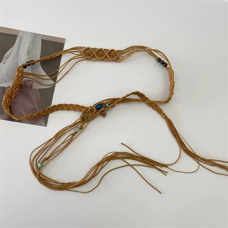 Fashion Retro Metal Accessories Fedora Belt Accessories Men Women Hats Straw Hat Accessories Belt Chain Decoration