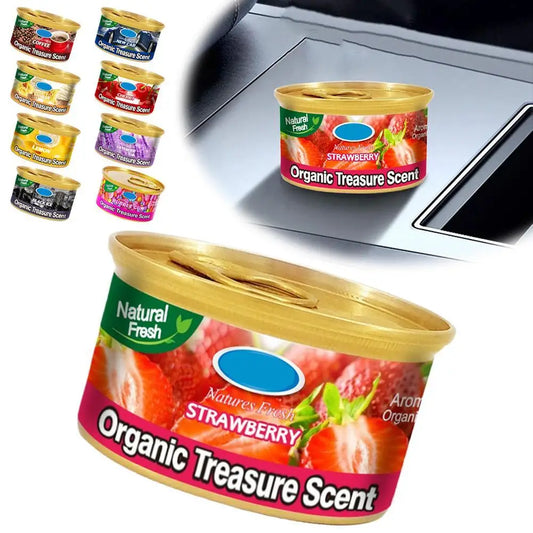 Car Air Freshener Odor Eliminator Canned Strawberry Fragrance Essential Long-Lasting Strong Aromatherapy For Car Interior Decora