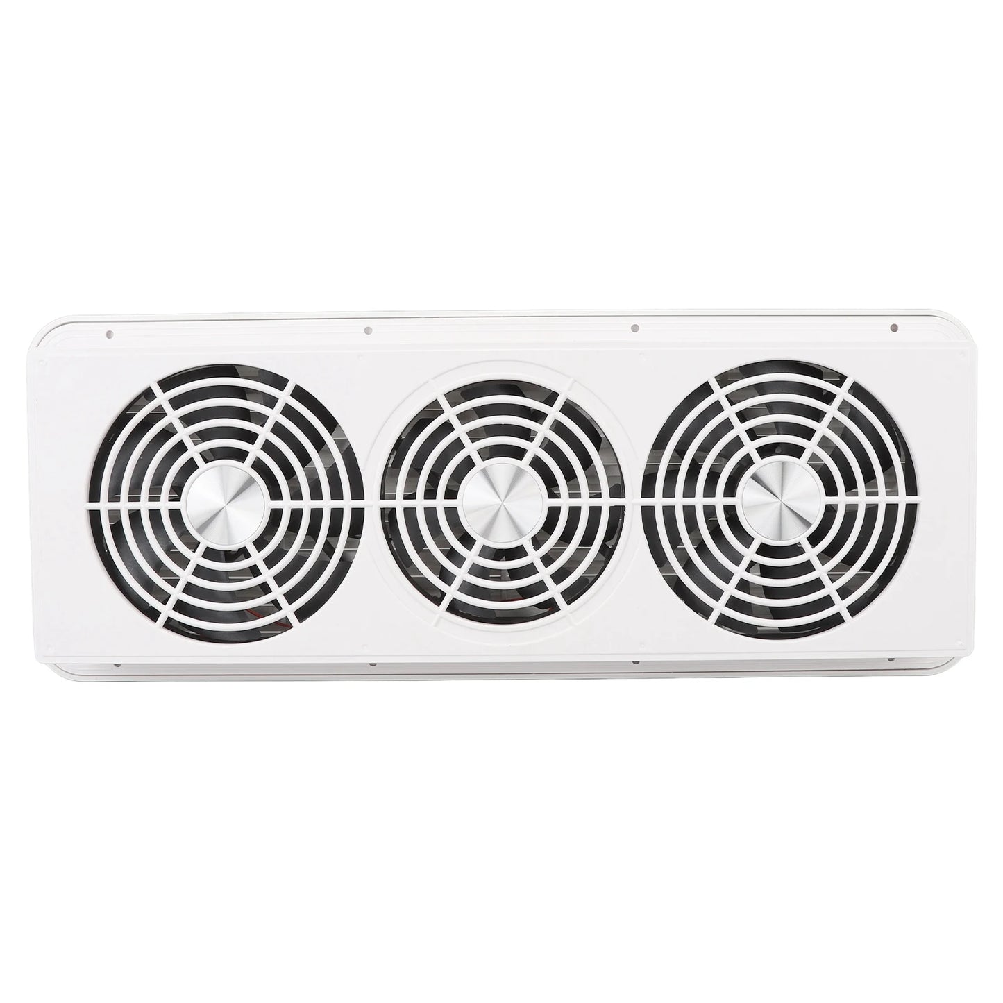 Rv Refrigerator Cooling Fan Three Fans Quiet Wide Application 12V Rv Fridge Fan with Protecting Net for  Motorhome Yacht