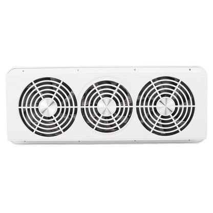 Rv Refrigerator Cooling Fan Three Fans Quiet Wide Application 12V Rv Fridge Fan with Protecting Net for  Motorhome Yacht