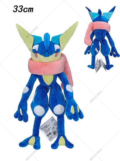 33CM Pokemon Plush Greninja Soft Stuffed Toys Anime Animal Pocket Monster Doll Soft Stuffed Toys Children Kids Birthday Gifts