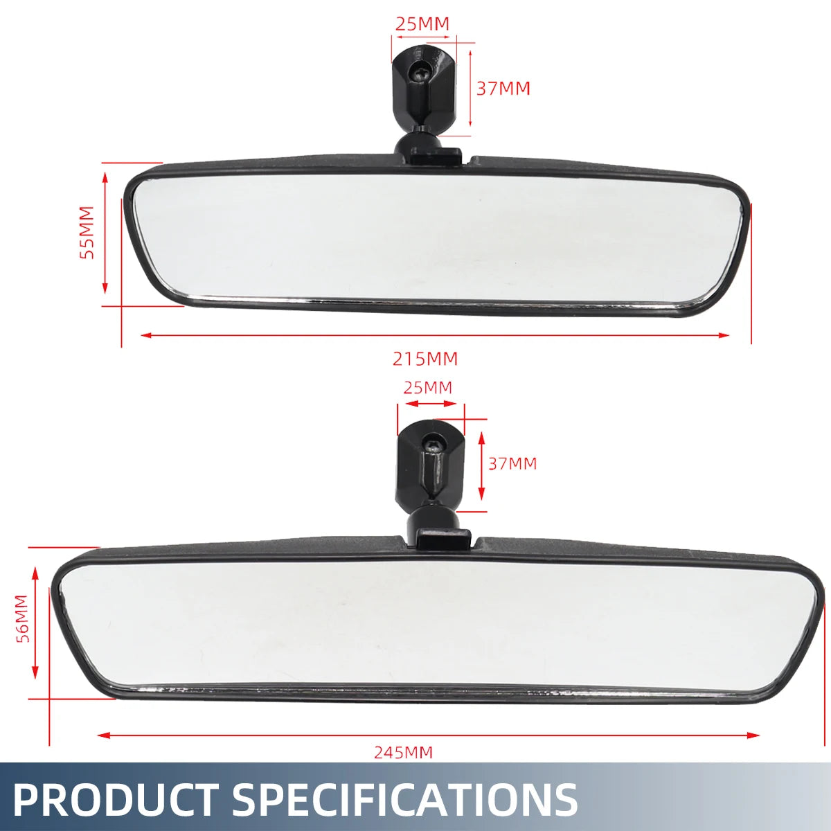 Universal 10" Interior Rear View Mirror Replacement Day Night for Universal Auto 8" Baby Rearview Mirror Car Auto Accessories