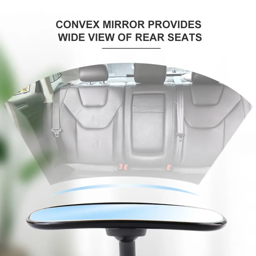 Baby Car Mirror Safety Car Seat Mirror For Rear Facing Infants Clip-On 9D Convex Mirror Wide Clear View For Car Seat Stroller