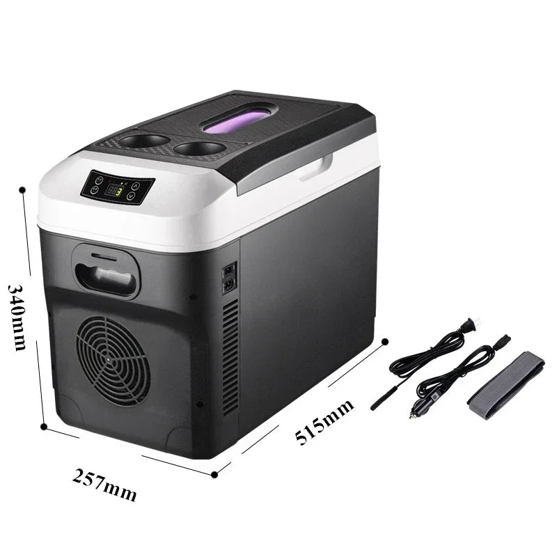 20L Car Home Mini Refrigerator Fridges DC12/24V Cooler Heater Keep Fresh for Car Home Pinic Camping 0~65 Degrees Not Freezer