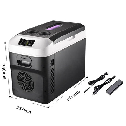 20L Car Home Mini Refrigerator Fridges DC12/24V Cooler Heater Keep Fresh for Car Home Pinic Camping 0~65 Degrees Not Freezer