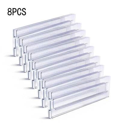 1/2/4/8PCS Drawer Dividers Organizers Adjustable Cabinet Storage Clothes Drawer Organizer Clear Drawers Separators Kitchen Tools