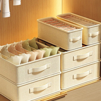 Sports Bra Underwear Organizer Storage Box Panties Socks Storage Boxes Wardrobe Clothes Organizer Cabinet Drawers Separator Box