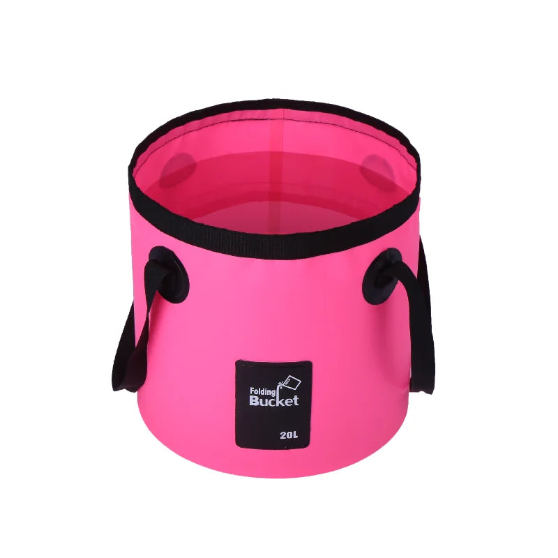 12L 20L Bowl Sink Washing Bag Car Wash Bucket Portable Outdoor Travel Foldable Water Multifunction Folding