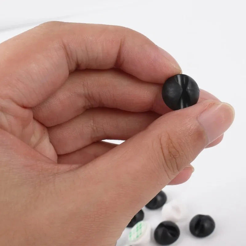 Cable Clip Adhesive Silicone Cable Holders Organizer Desk Cable Management Clips Wire Cord Holder In Office Home Car