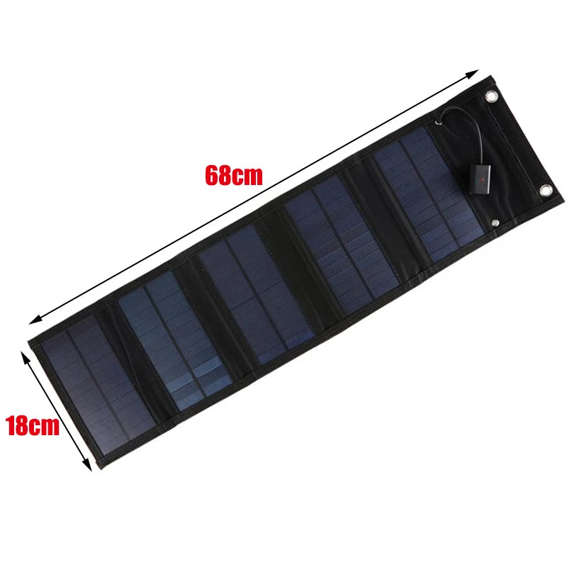 100W Foldable Solar Panel Charger 5V USB Output Power Charge Portable Solar Cells for Phone Home Outdoor Camping Outdoor Hiking