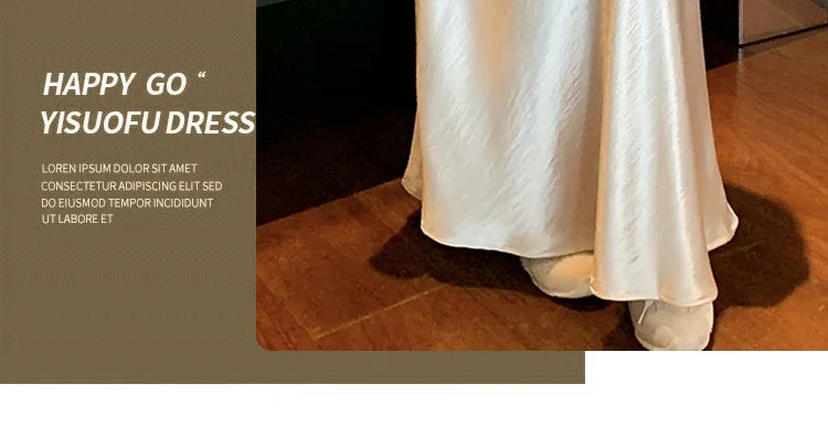 Maternity 2025 New Early Spring Vinegar Satin Covers Strap Slim A-line Long Skirt High Waist Drooping Fish Tail Youth Pregnancy