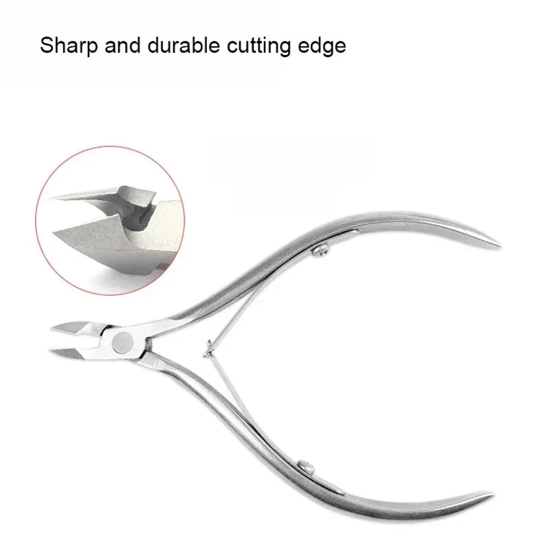 Professional Nail Cuticle Scissor Stainless Steel Gold Silver Dead Skin Exfoliating Clipper Clean Nails Art Tool Manicure Salon