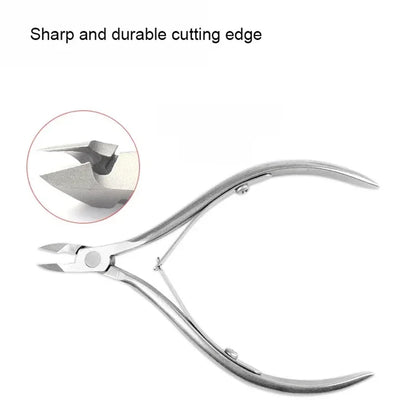 Professional Nail Cuticle Scissor Stainless Steel Gold Silver Dead Skin Exfoliating Clipper Clean Nails Art Tool Manicure Salon