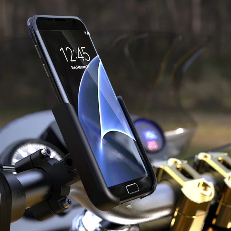 VIKEFON Aluminum Alloy Motorcycle Bike Bicycle Phone Holder for 4-7 inch Smartphone GPS Handlebar Mount Motorbike Accessories
