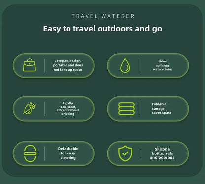 200ml Dog Travel Water Bottle Detachable Bowl Leak Proof Portable Food Feeder Small Dog Cat Supplies for Walking Hiking Travel