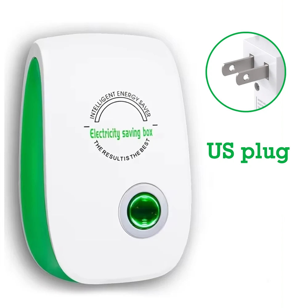 Electricity Saving Box US/EU Adapter Intelligent Power Factor Saving Device Smart Power Saver Cost Reducing Home Office