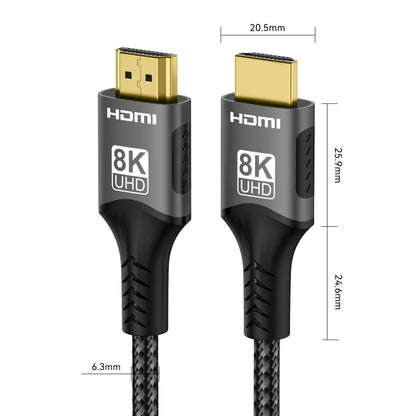 8K HDMI Cable High Speed 48Gbps HDMI 2.1 hdmi to hdmi high definition video Cable 1m 2m 3m 5m for HDTV  Monitor PS4/PS5 Xbox