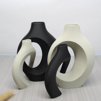 A Set of Bohemian Dry Vases, Hug Dry Vases, Home Décor Vase Ornaments, Office or Entryway Vase Ornaments