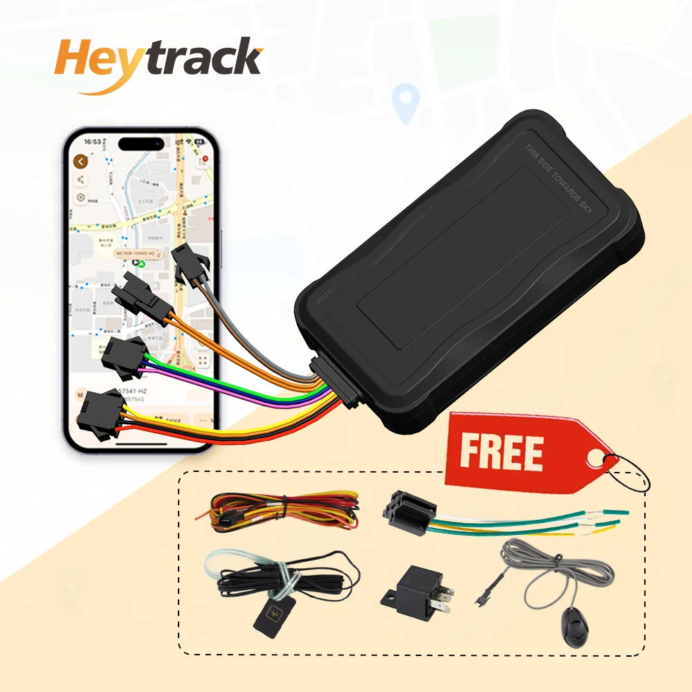 GPS Tracker Vehicle GPS Tracking Device for Car Motorcycle Mini GPS GSM ACC Alerts with Free Real Time Tracking APP with Relay