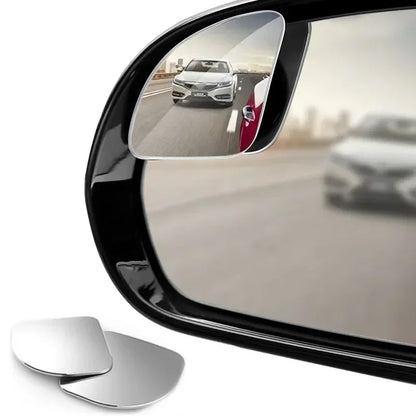 Car Mirror Wide Angle Car Blind Spot Mirrors 360° Adjustable Auxiliary Rearview Mirrors HD Frameless Small Round Mirror
