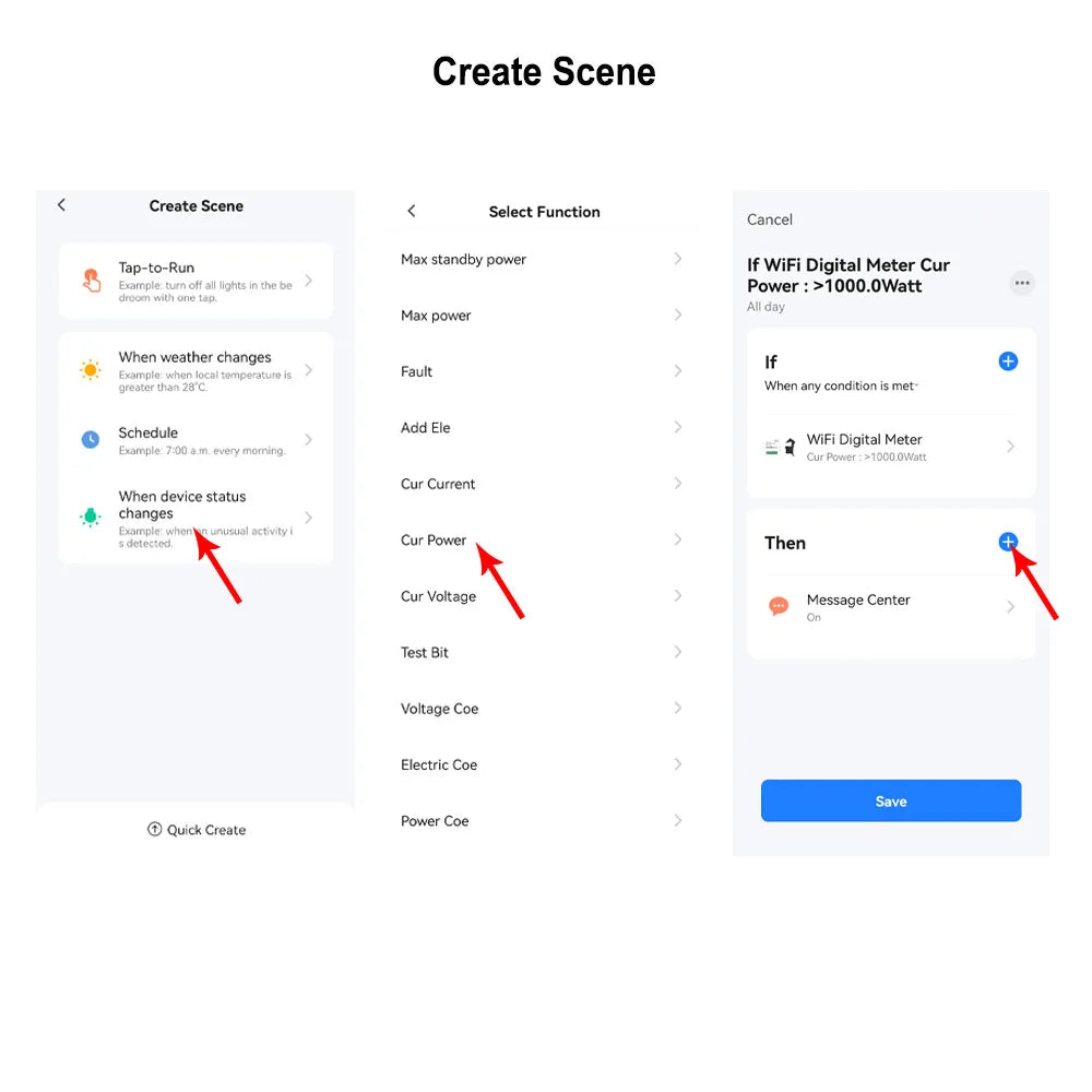 Tuya Smart Life WiFi Digital Energy Meter 80A with CT Clamp Sensor App Real-time Monitor Power Consumption 110V 240V 50/60Hz
