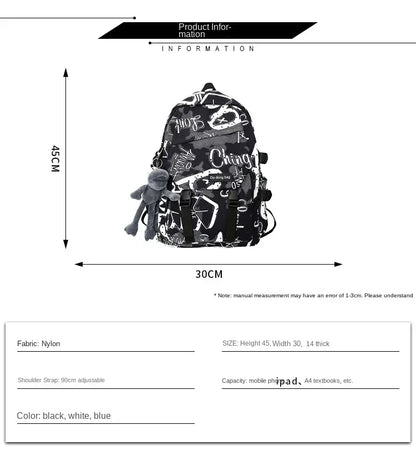 14 inches Large Capacity Leisure travel Backpack Male Cool Men's Casual College Student Schoolbag Males Junior Student