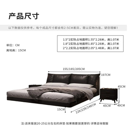 Hospital Sleeping Massage Bed Bedroom Queen Double Children Modern Bed Safe Leather Letto Matrimoniale Lounge Suite Furniture