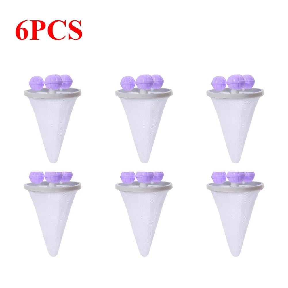 1-10pcs Washing Machine Filter Net Floating Lint Filter Mesh Bag Reusable Pet Hair Catcher Remover Laundry Cleaning Tool