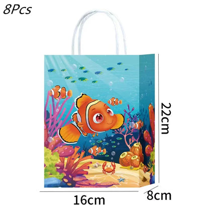 Finding Nemo Birthday Party Decoration Children Party Balloons Disposable Tableware Plates Napkins Cup Tablecloth Party Supplies