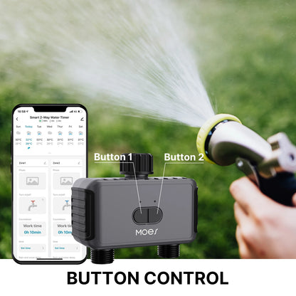 Smart Bluetooth Sprinkler Timer - Auto-Programmable Water Controller with 2-Way Rain Delay, Filter Washer & App Control