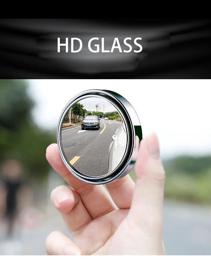 Car Blind Spot Mirror Side View Mirrors 360 Degree Wide Angle Adjustable Round Convex Mirror Driving Safety Auto Accessories