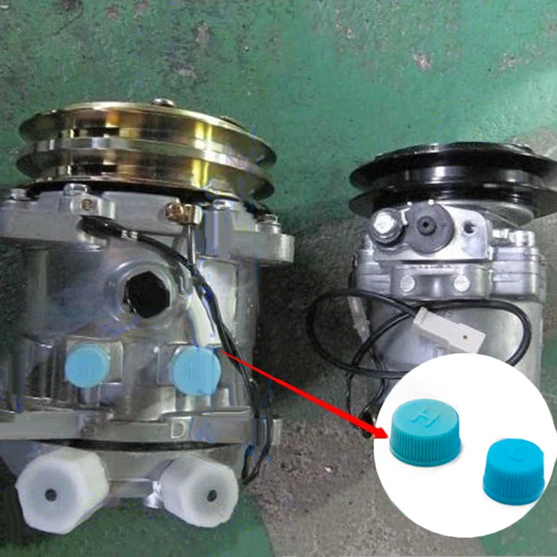 Kit AC Valve Cap Set Parts Auto Air Conditioner Car High Low Dust Cover Replacement Useful Durable