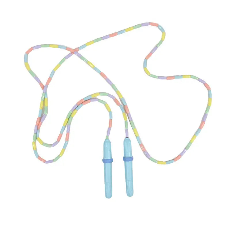 Rope Skipping Colorful Soft Beads Beaded Skipping Jump Rope For Kindergarten Pupil Choldren Beginners Sports Goods