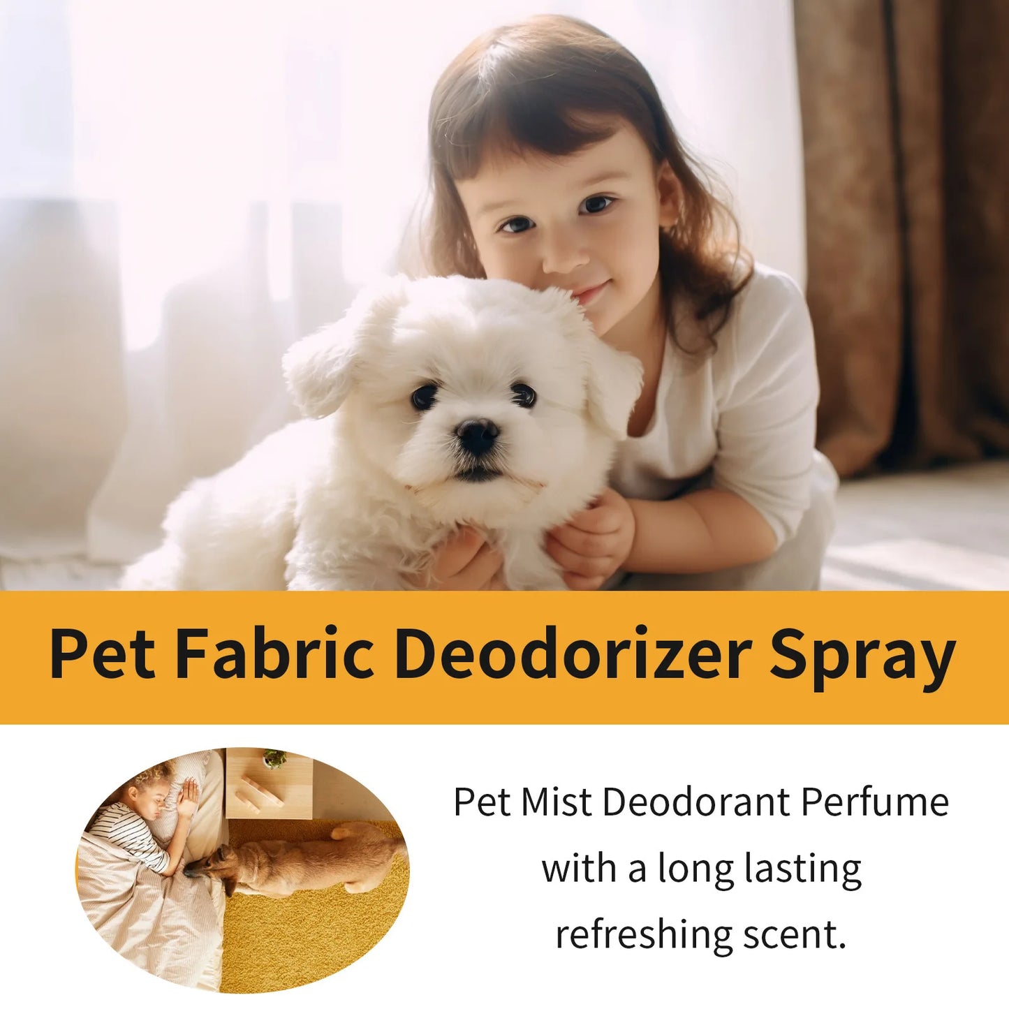 Pet Deodorant Spray Remove Body Odor Smelly Deodorizer Natural Fresh Scent Eliminate Urine Smell Air Fresh Dog Deodorizer Liquid