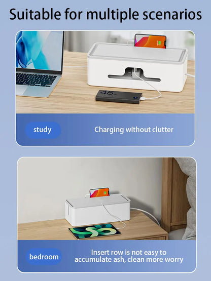 Household Socket Board Organizer Box, Multi-Functional Cable Management Box, Data Cable, Multi-Purpose Organizer And Finishing