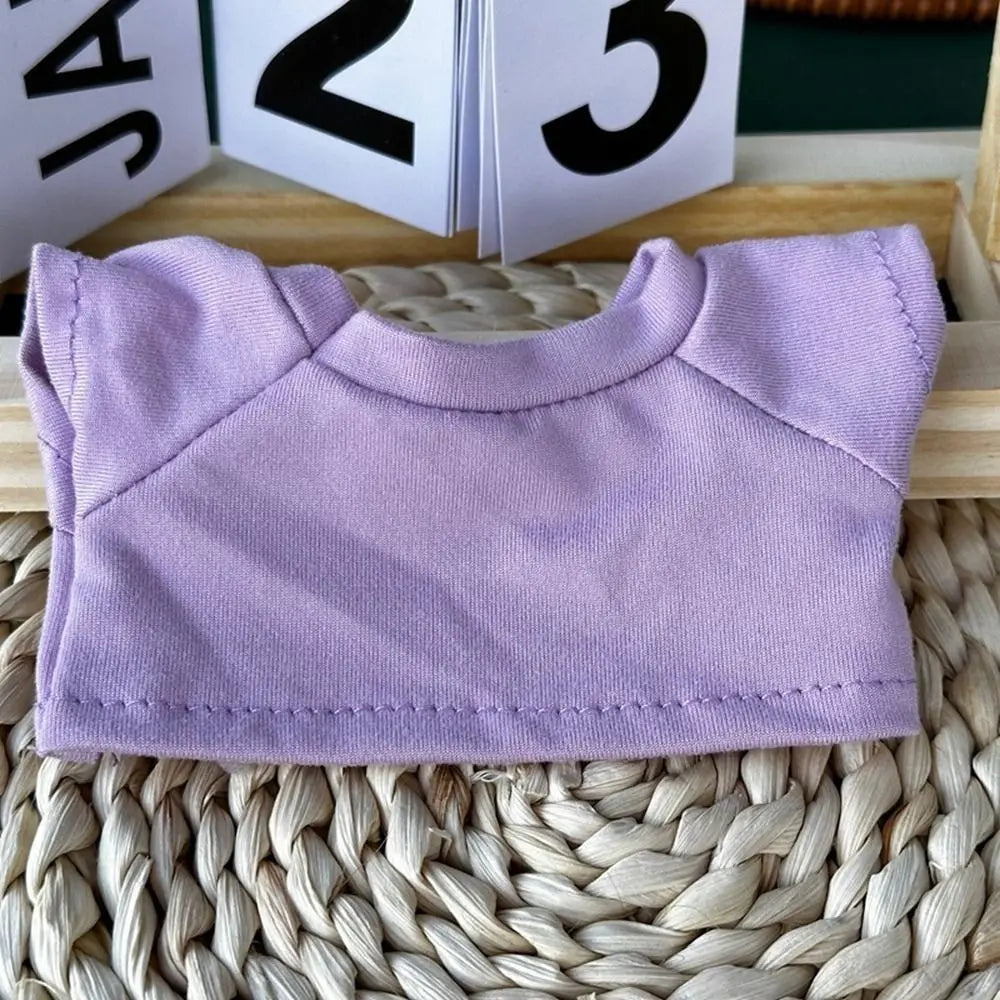 20cm Cotton Doll Clothes Fashion T-shirt Clothes Doll Overalls Suit Casual Wears Overalls Pants Dolls Clothes Accessories