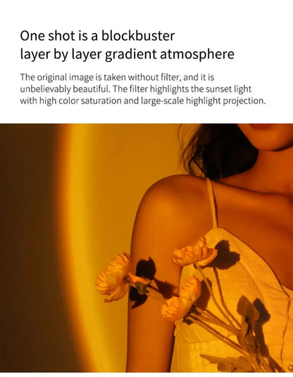 LED Table Lamp for Study Eye Protection USB Touch Dimming Reading Light Flashlight Bedroom Bedside Decor Photo Sunset Desk Lamps