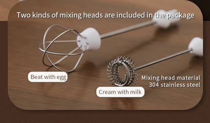 Bincoo Electric Milk Frothers Handheld Wireless Blender USB Mini Coffee Maker Whisk Mixer Cappuccino Cream Egg Beater Blender